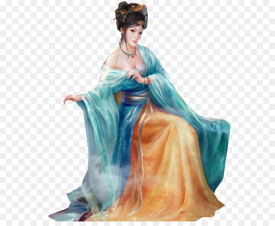 Femme Traditionnelle，Costume PNG