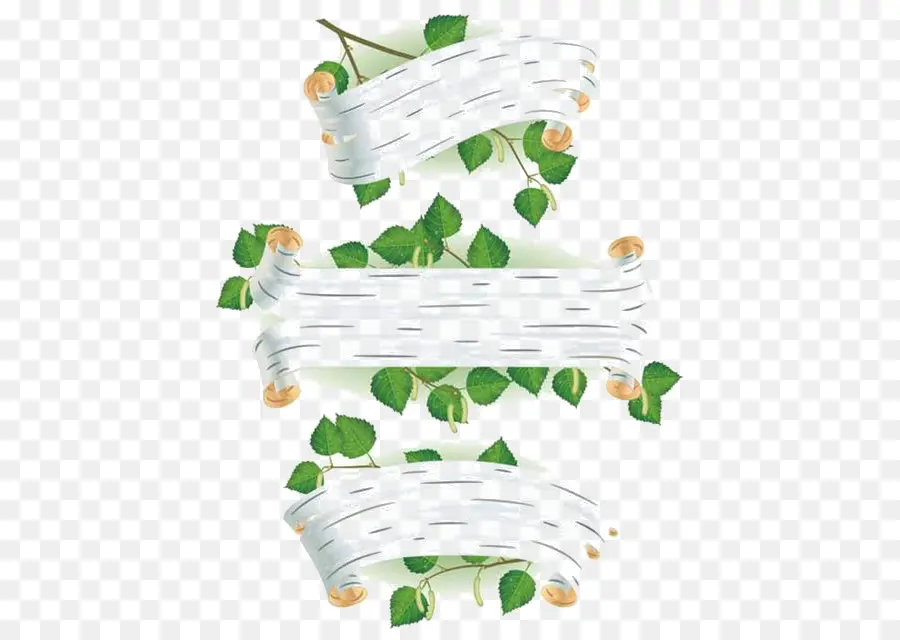 Bannière De Défilement，Feuilles PNG