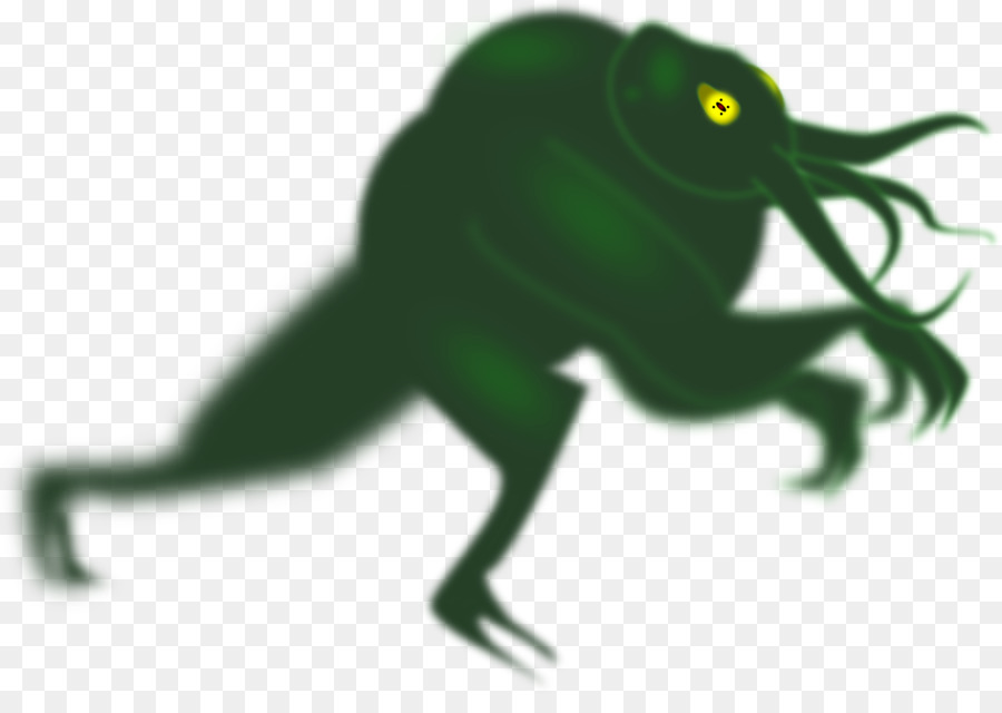 Monstre Vert，Yeux Jaunes PNG