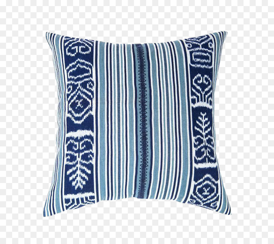 Oreiller à Motifs Bleu，Coussin PNG