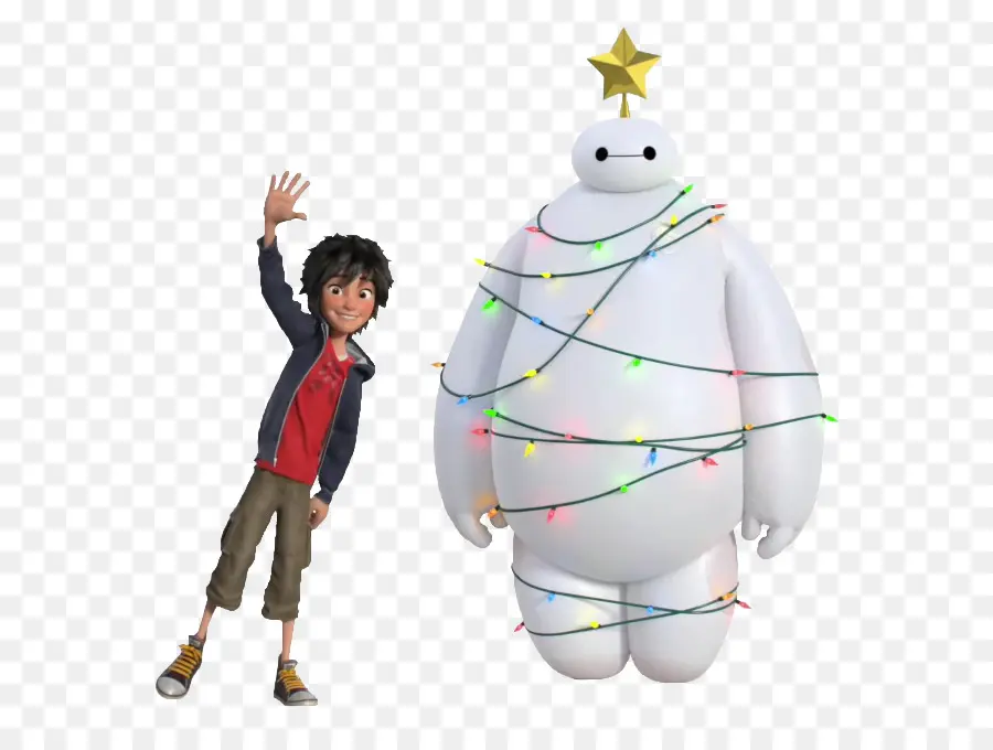 Baymax Et Garçon，Robot PNG