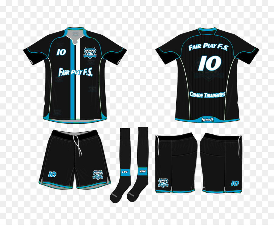 Maillot De Football Noir，Vêtements De Sport PNG