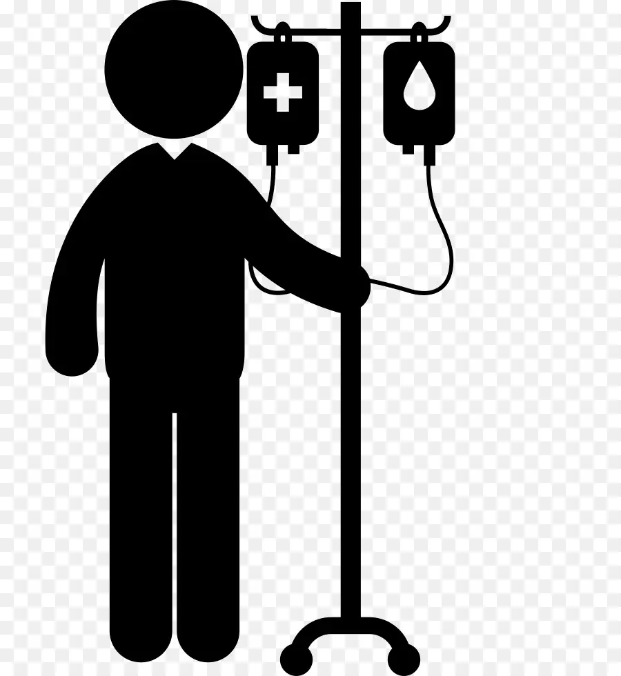 Patient Avec Iv，Hôpital PNG