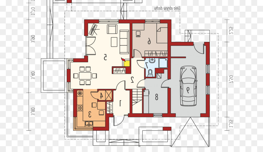 Plan D'étage De La Maison，Plan PNG