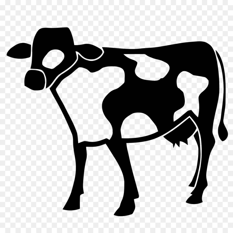 Vache Noire Et Blanche，Animal PNG