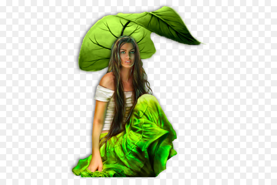 Femme En Vert，Fée PNG