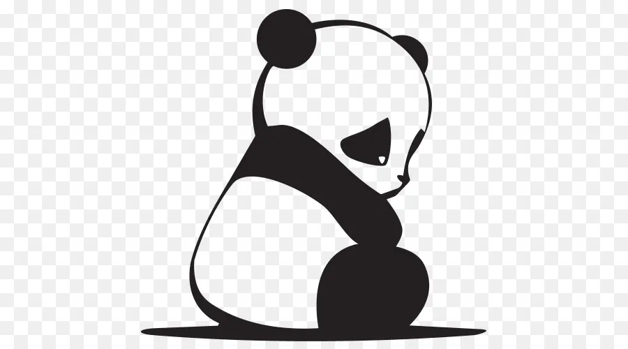 Panda，Noir Et Blanc PNG