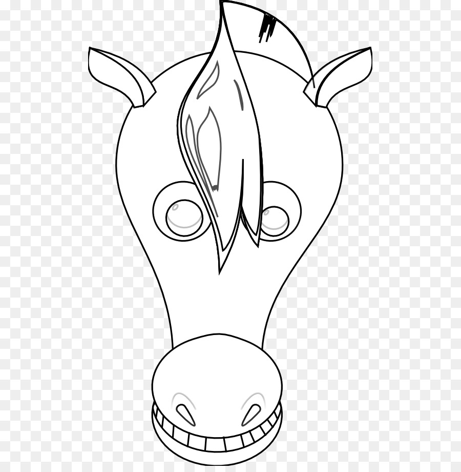 Cheval，Livre De Coloriage PNG