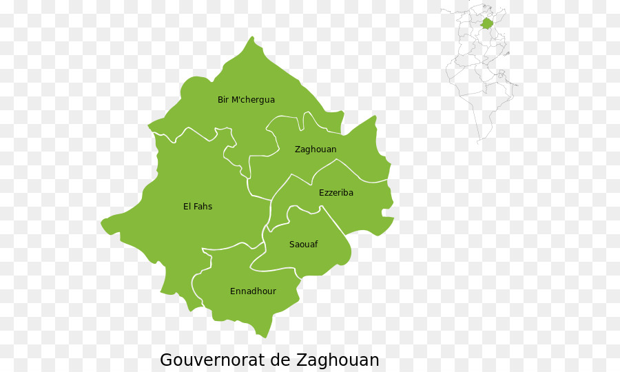 Zaghouan，Les Gouvernorats De La Tunisie PNG