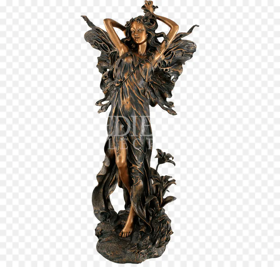 Cupidon Et Psyché，Sculpture En Bronze PNG