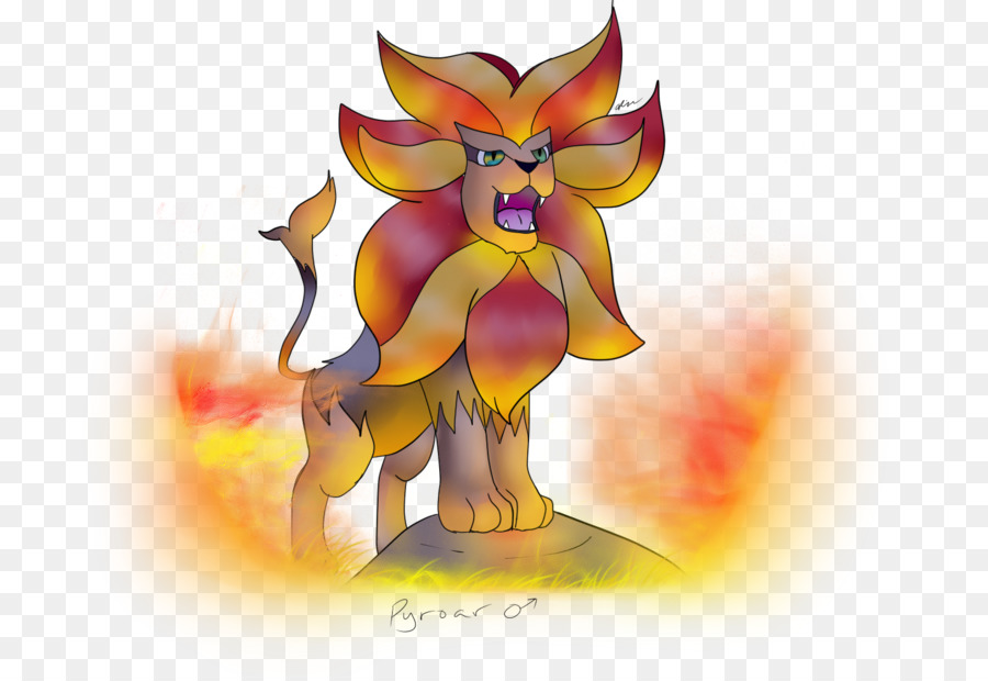 Pyroar，L Art PNG