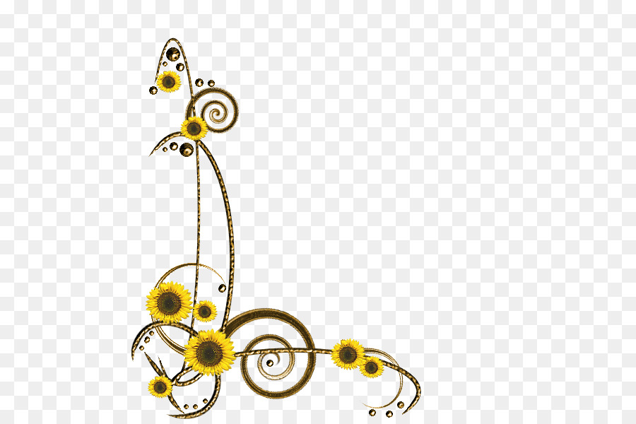 Fleurs Jaunes，Papillons PNG