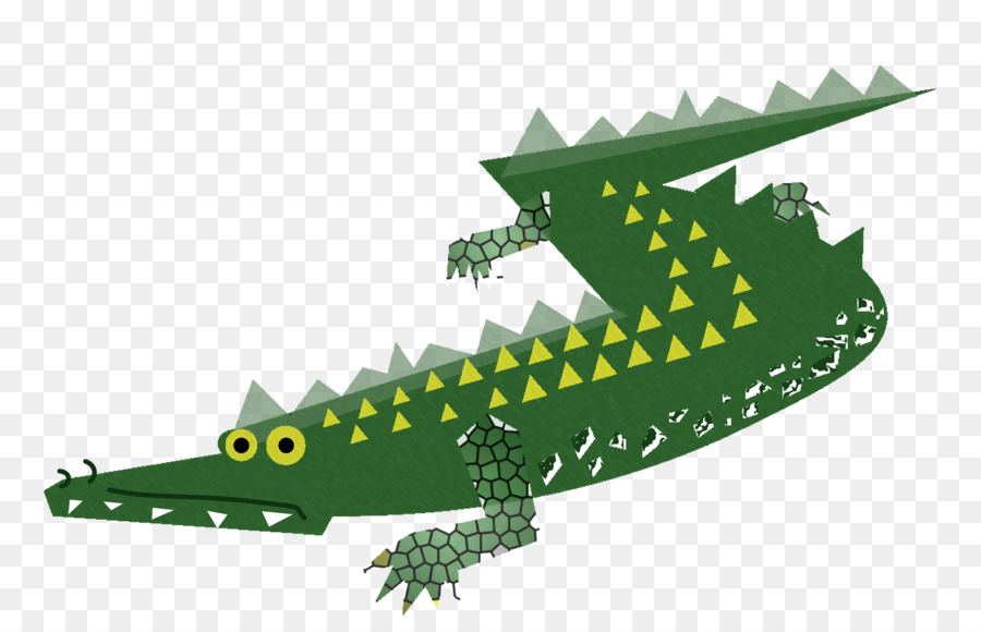 Illustration Numérique，Alligator PNG