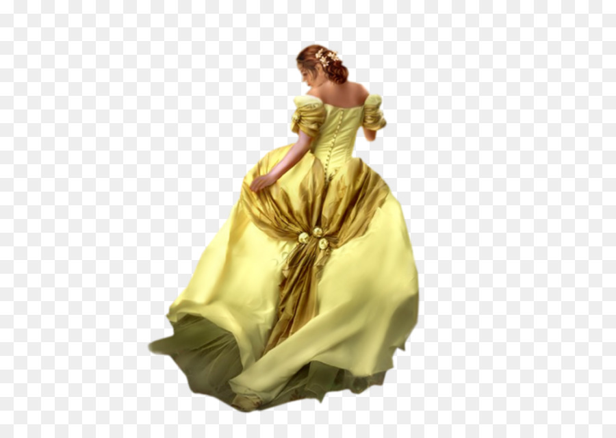 Robe Jaune，Femme PNG