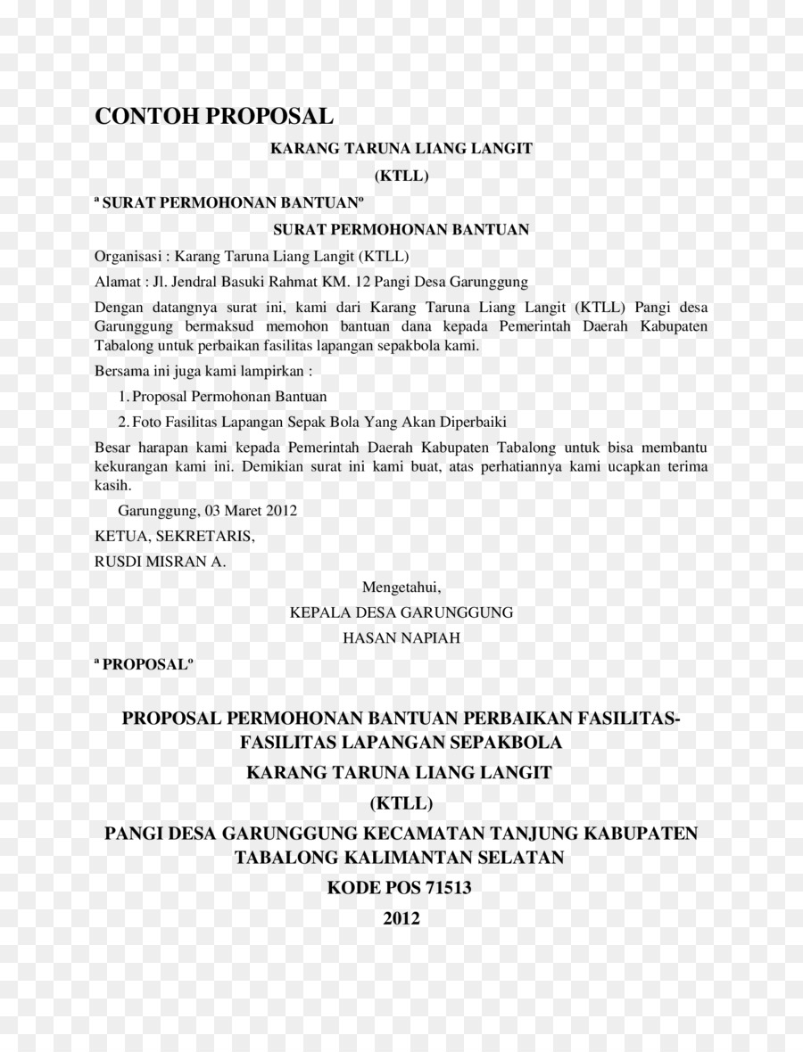Document，Karang Taruna PNG
