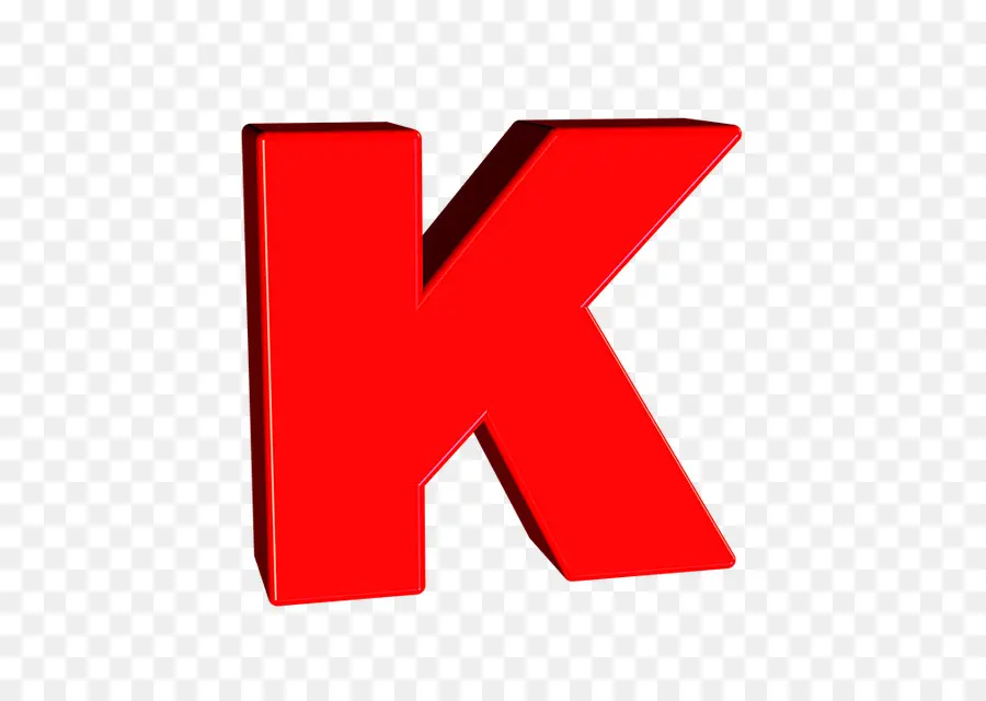 Lettre K，Rouge PNG