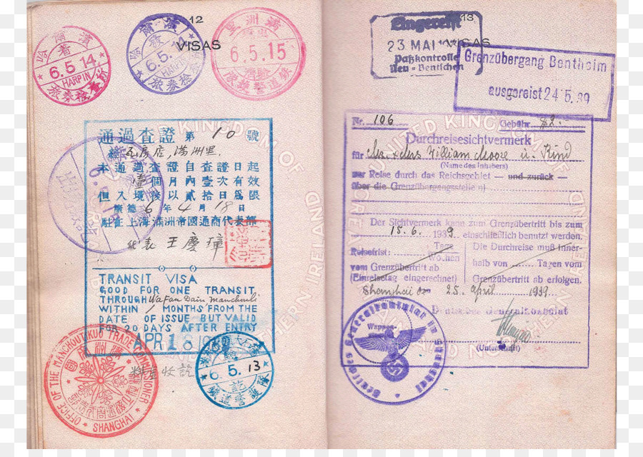 Timbres De Passeport，Visa PNG