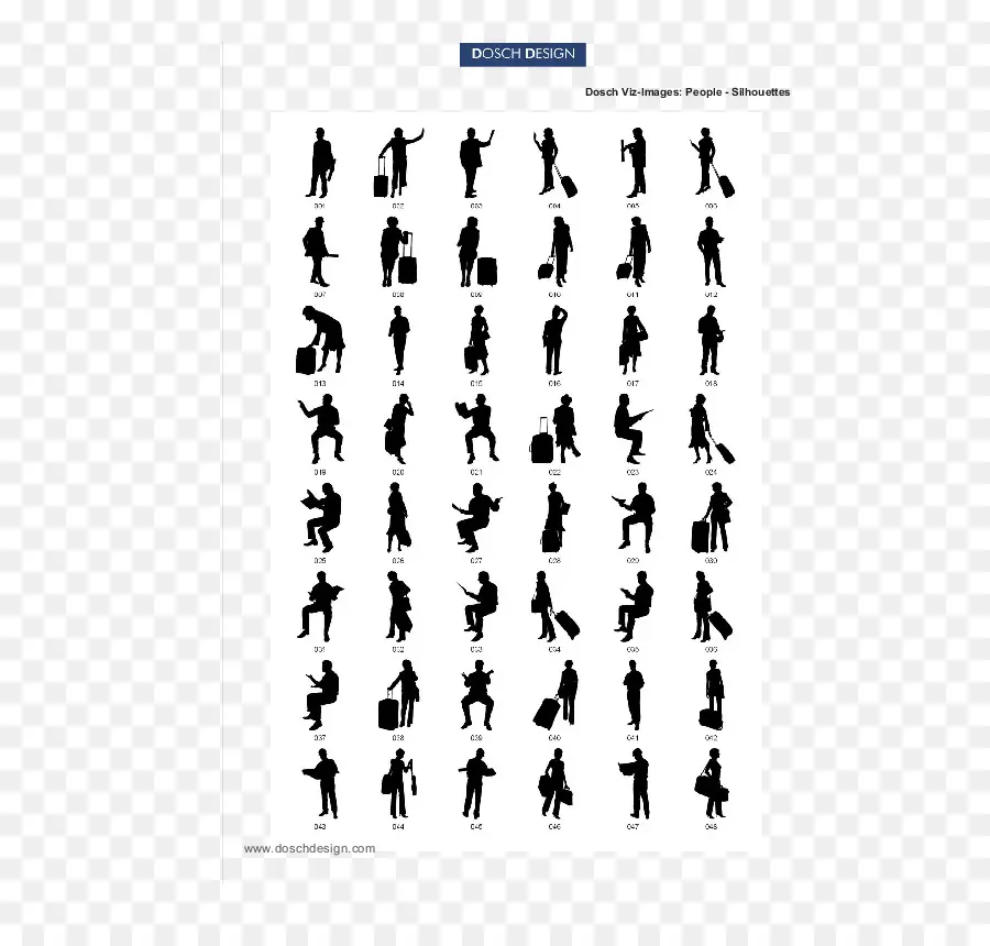 Silhouette，Personnes PNG