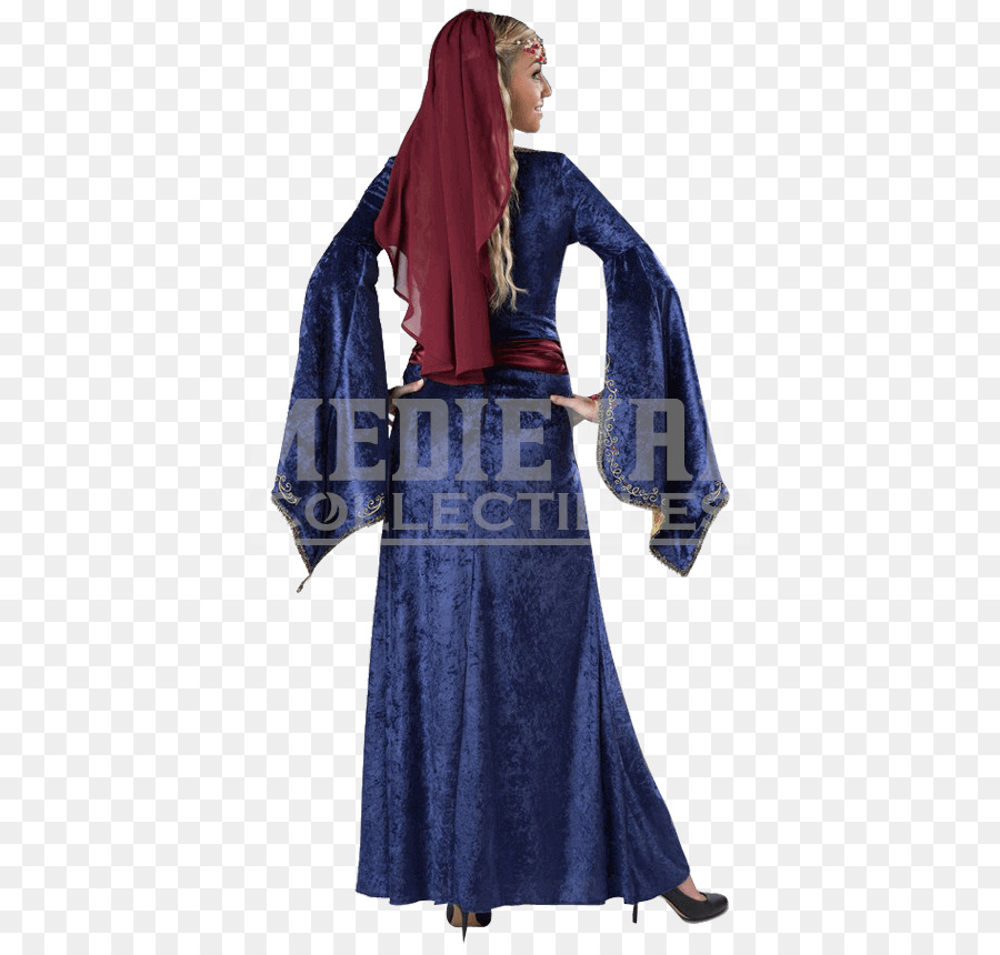 Robe Médiévale，Bleu PNG