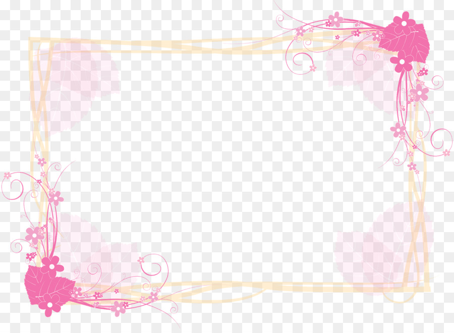 Cadre Rose，Décoration PNG