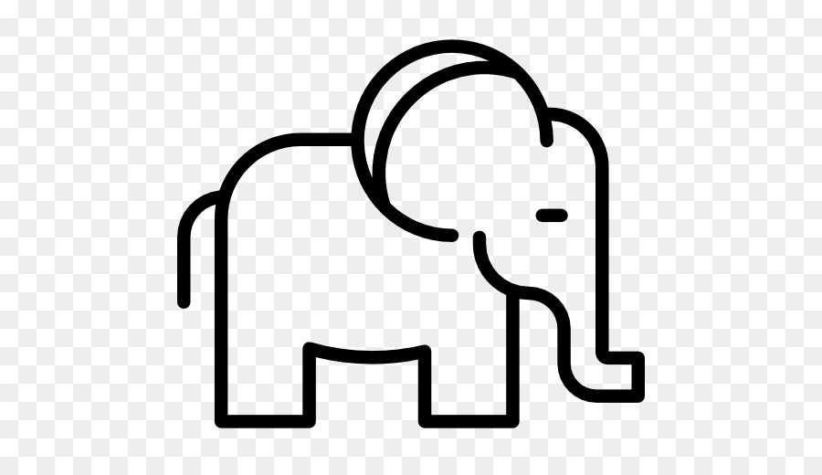 Dessin D'éléphant，Contour PNG