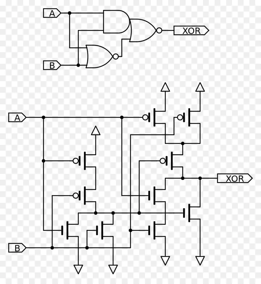 Porte Xor，Ordinateur PNG