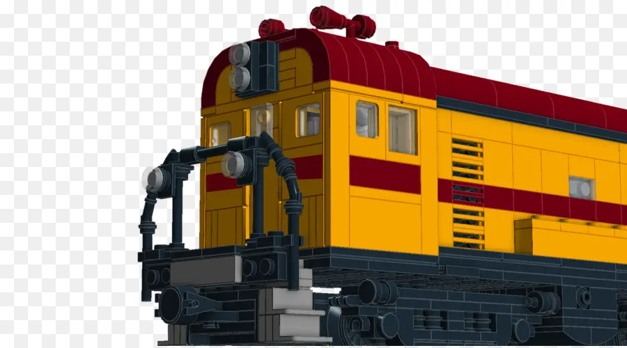 Modèle De Train Jaune Et Rouge，Locomotive PNG