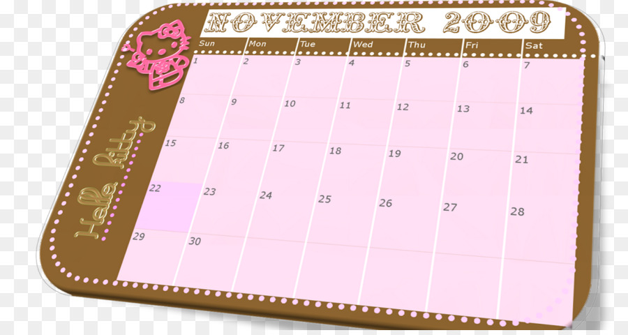 Calendrier，Novembre PNG