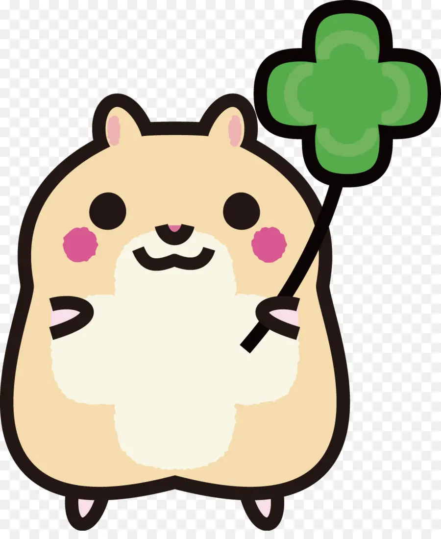 Hamster Mignon，Trèfle PNG