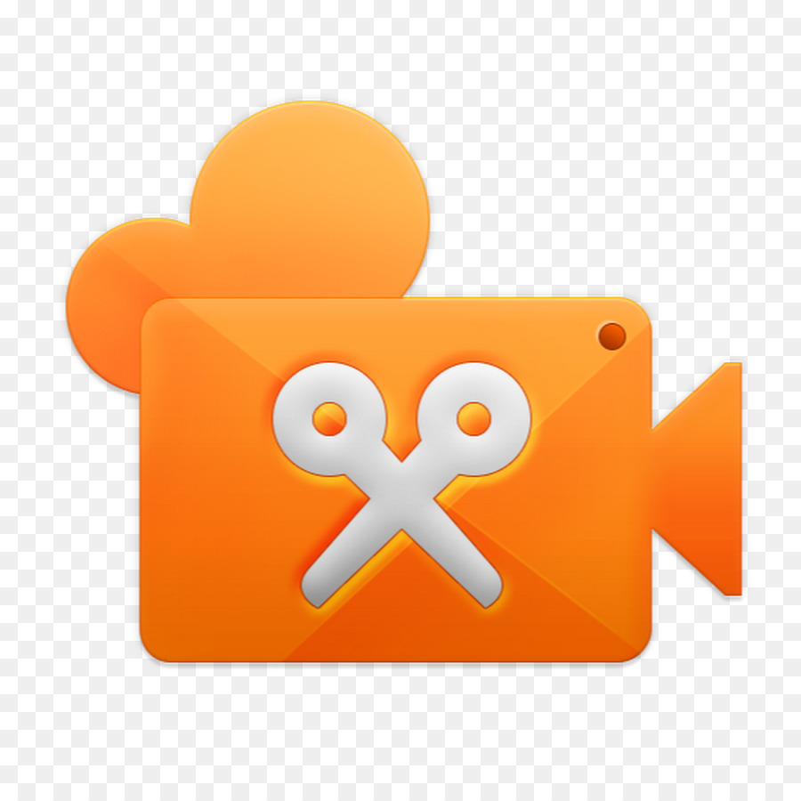 Icône De Montage Vidéo，Orange PNG