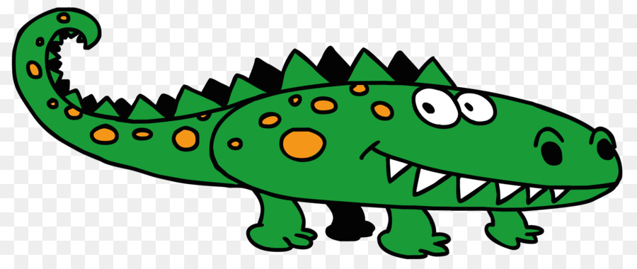 Crocodile Vert，Dessin Animé PNG