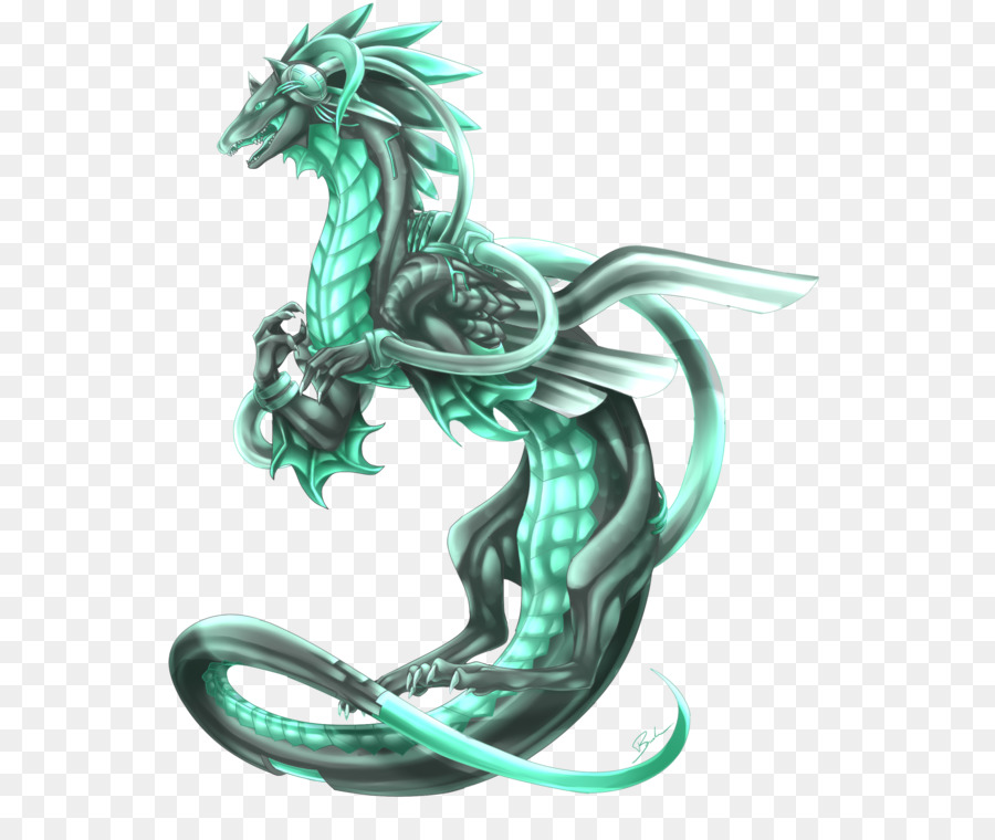 Cyber Dragon，Bleu PNG