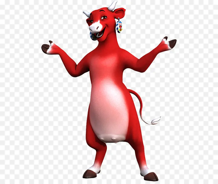 Vache Rouge，Mascotte PNG