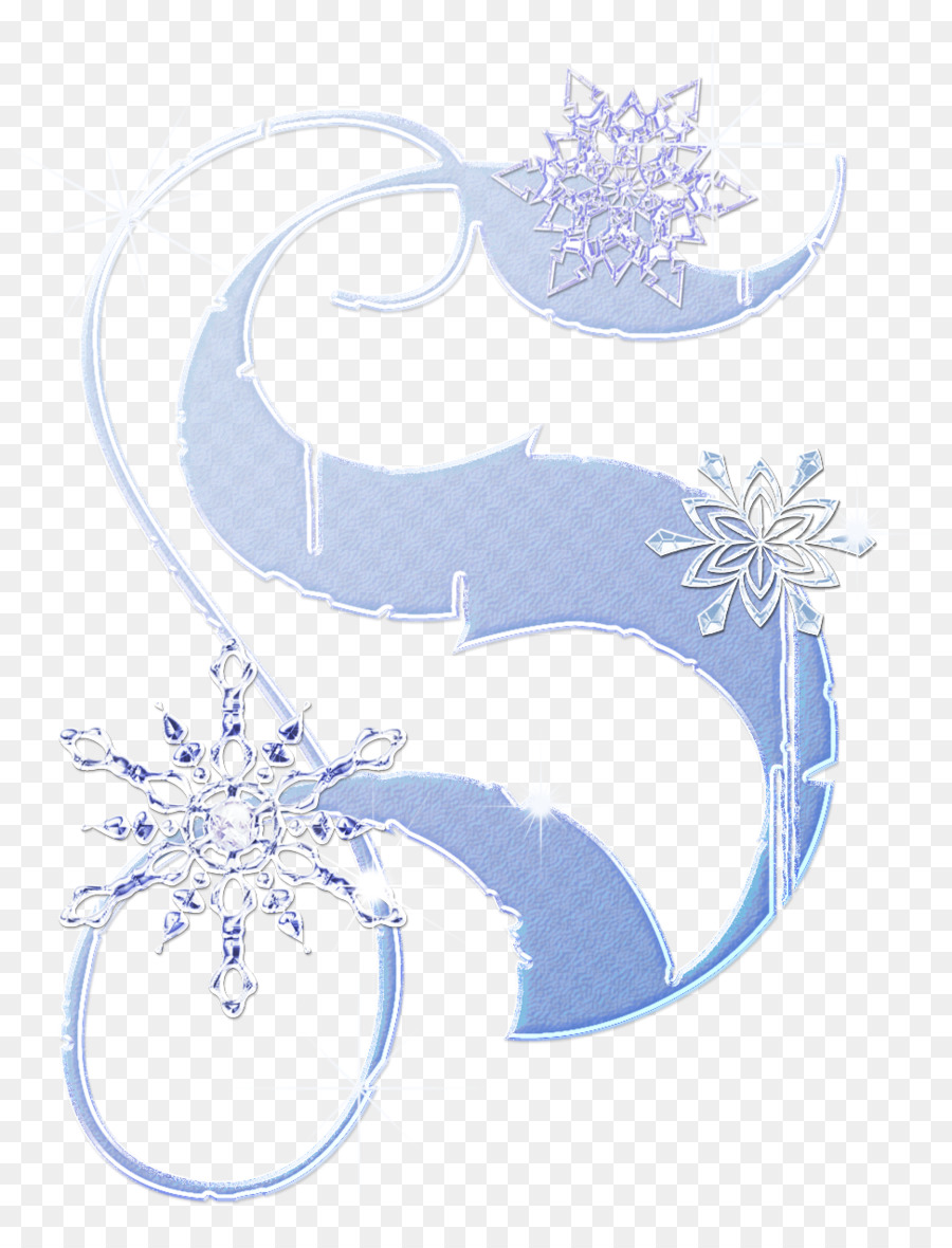 Lettre B，Flocons De Neige PNG