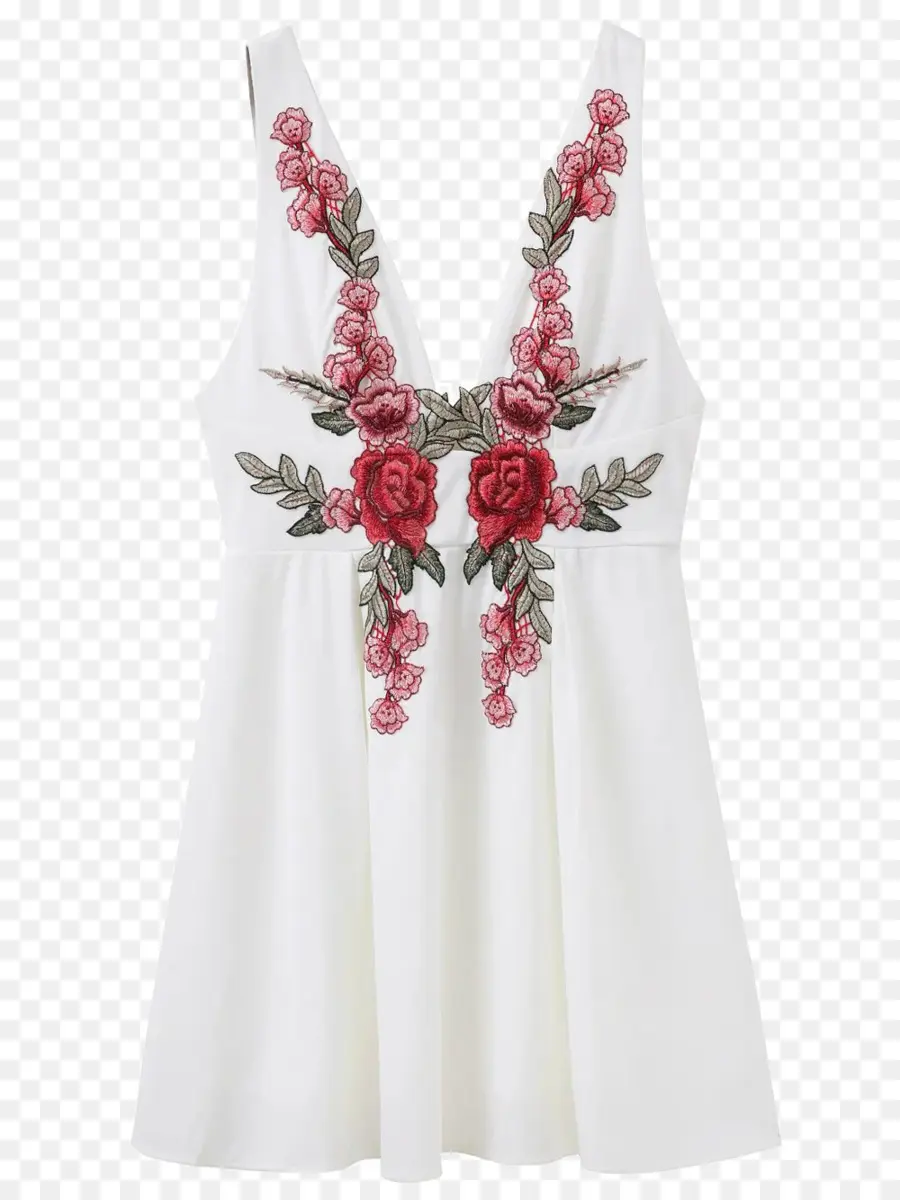 Robe Blanche，Floral PNG