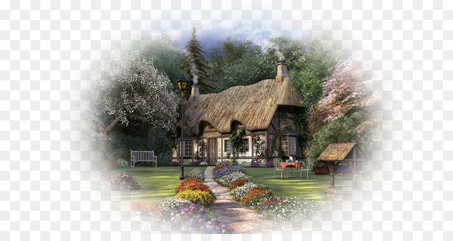 Chalet，Jardin PNG