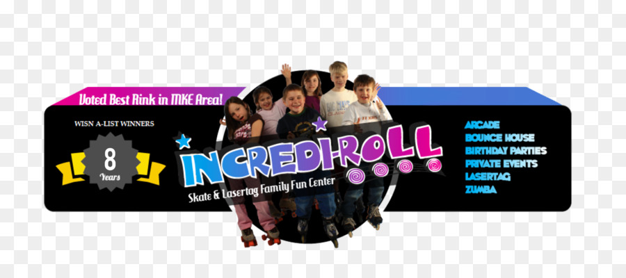 Incrediroll Skate Family Fun Center，Marque PNG