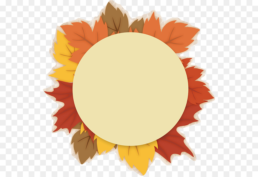 Feuilles D'automne，Cercle PNG