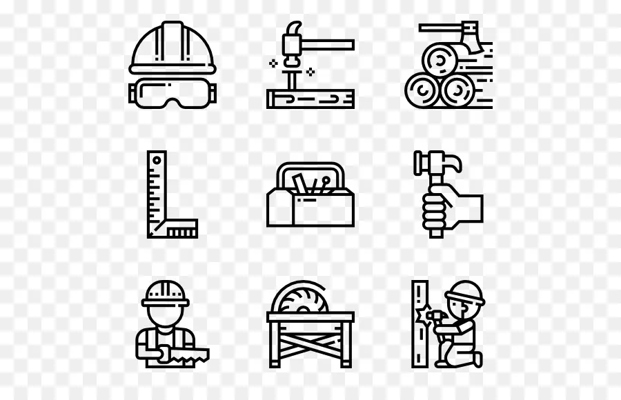 Outils De Construction，Casque PNG