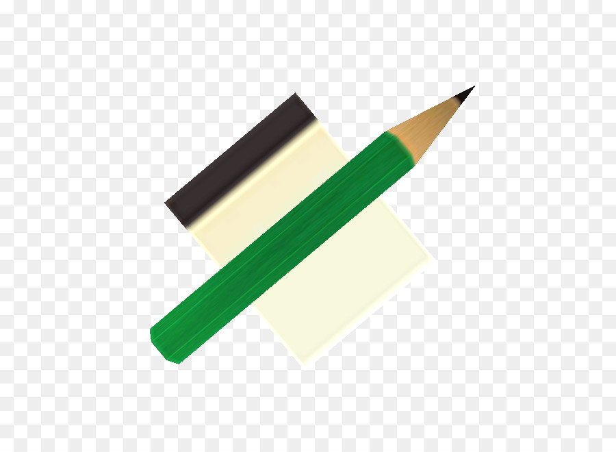 Crayon Vert Et Jaune，En écrivant PNG