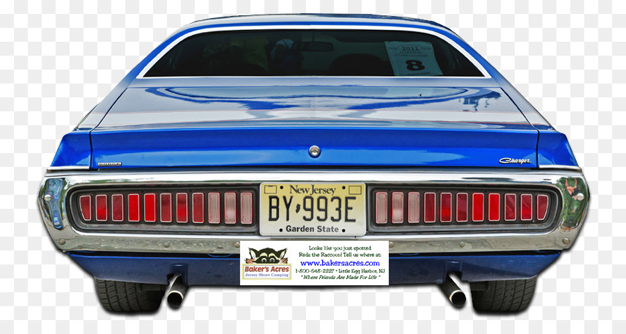 Voiture Classique Bleue，Plaque D'immatriculation PNG