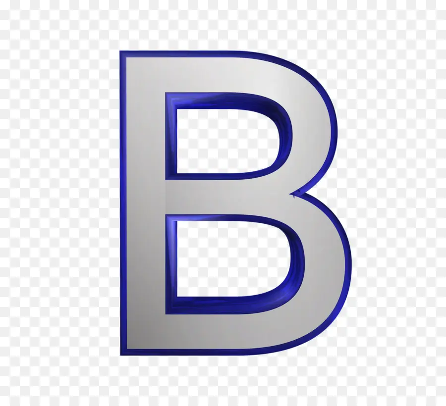 Lettre B，Bleu PNG