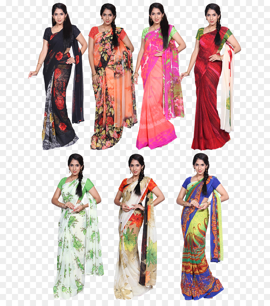 Les Femmes En Saris，Traditionnel PNG