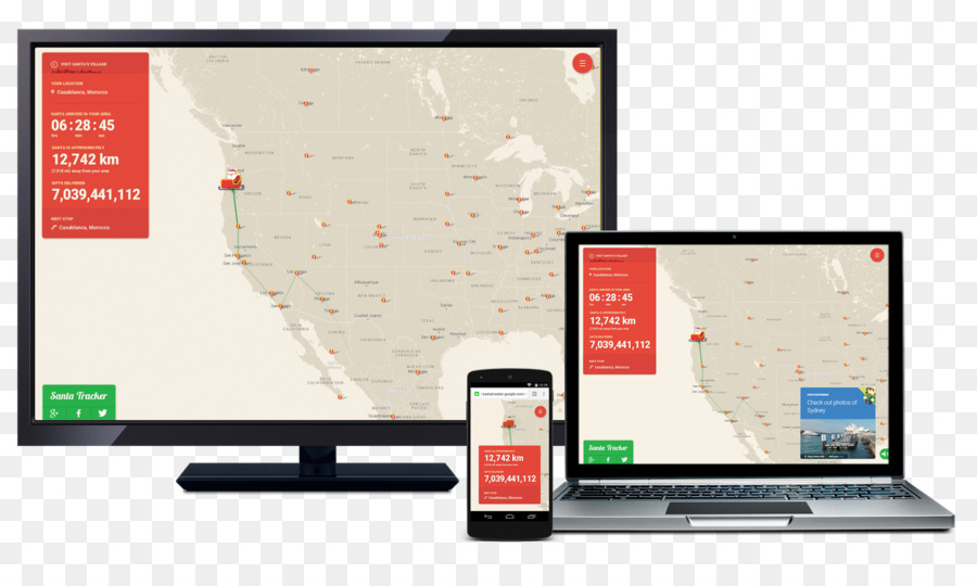 Le Logiciel D Ordinateur，Google Santa Tracker PNG