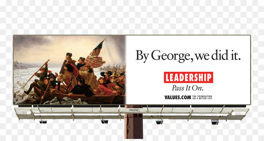 Billboard，George Washington De La Traversée De La Rivière Delaware PNG