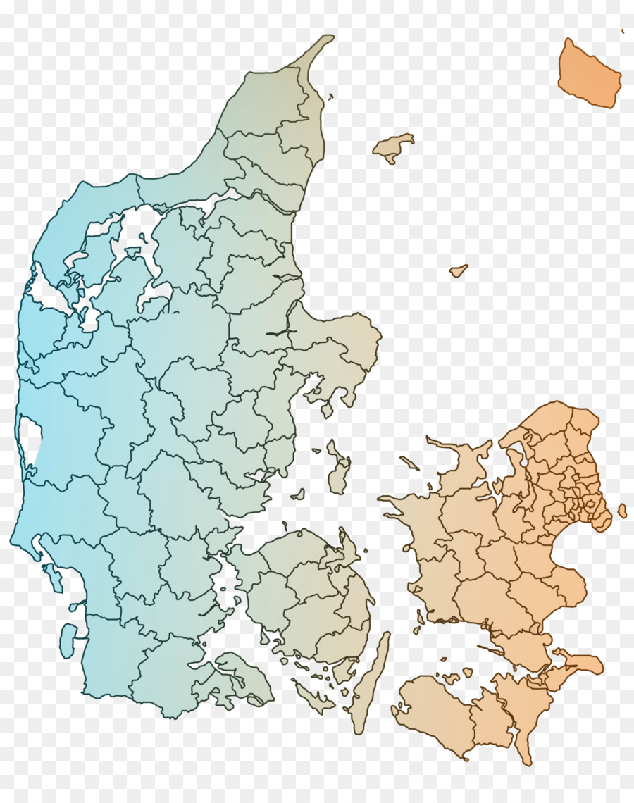 Les Municipalités Danoises，Les Régions Danoises PNG