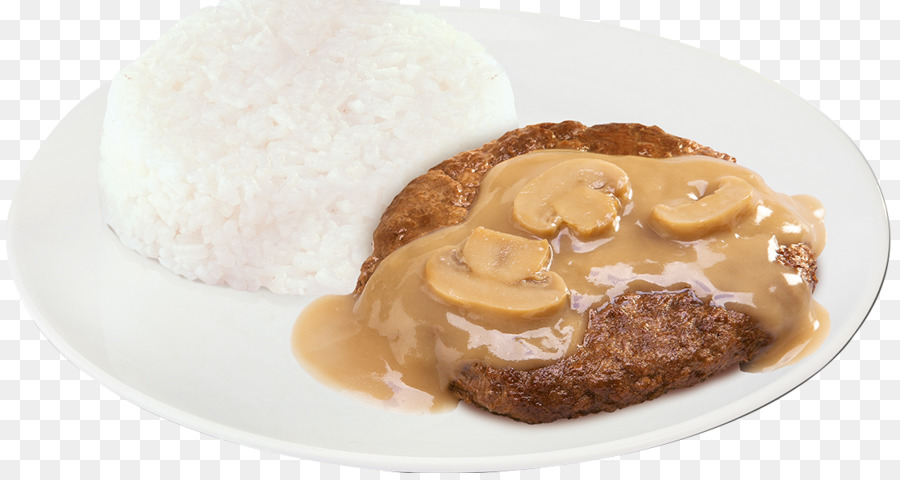 Steak De Salisbury，Riz PNG