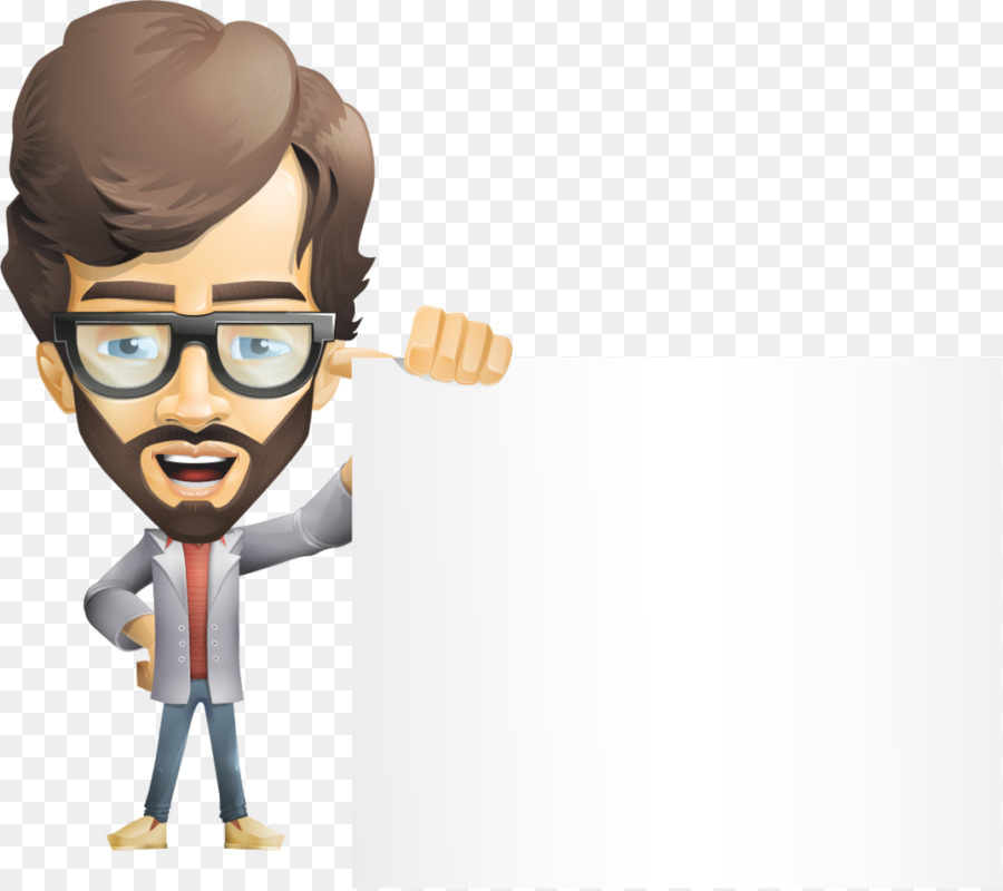 Homme De Dessin Animé，Lunettes PNG