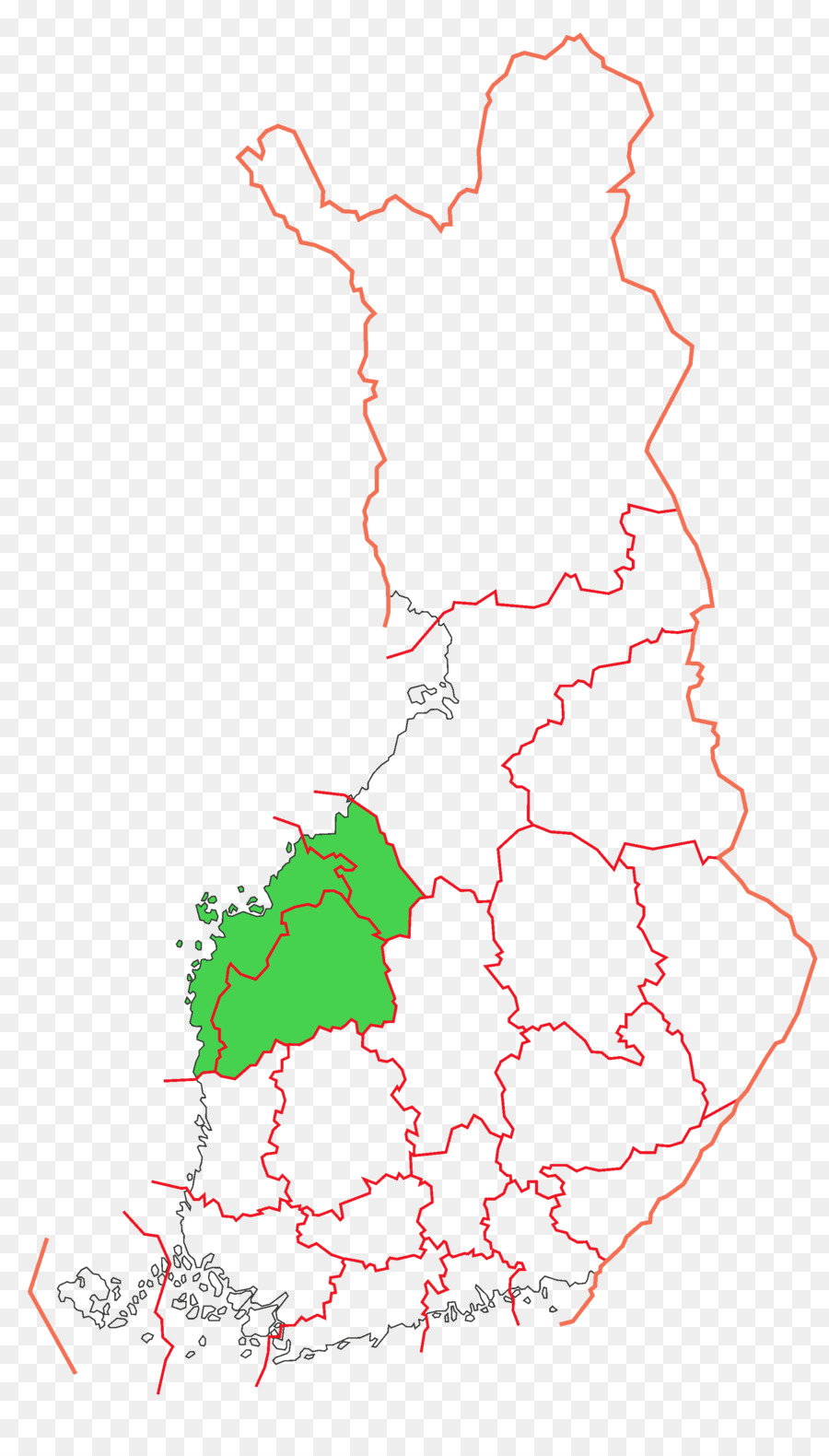 Carte De La Finlande，Pays PNG