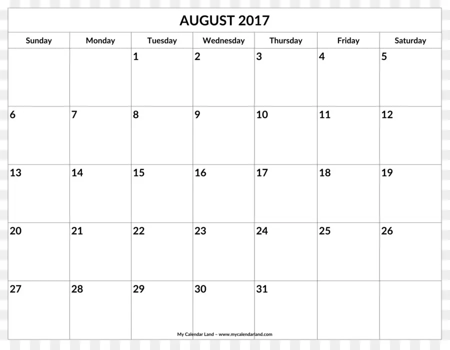 Calendrier D'août 2017，Rendez Vous PNG